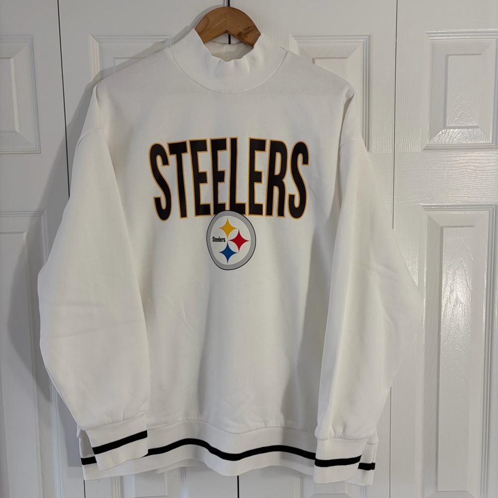 Gameday Couture Steelers White Turtleneck Sweater